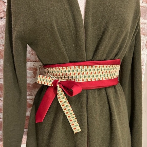 Gold Squares Hand Crafted Obi belt upcycled silk ties cummerbund Cinch OS - Picture 16 of 16